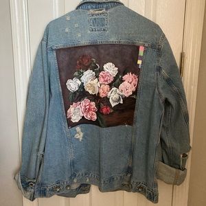 Hand painted -New Order- album cover denim jacket